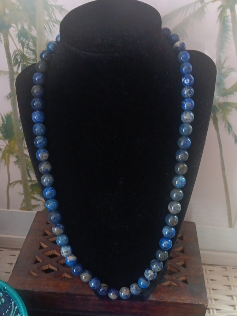 Lapis Lazuli  - Natural Earthmined Gemstone Necklace Adjustable